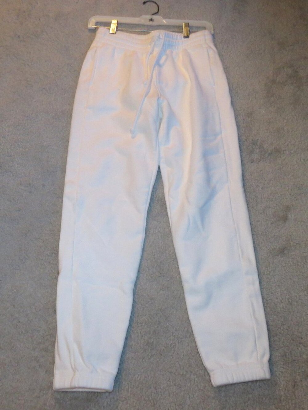 TNA White Cozy Fleece Boyfriend Sweatpants Joggers Womens Athleisure Size XS